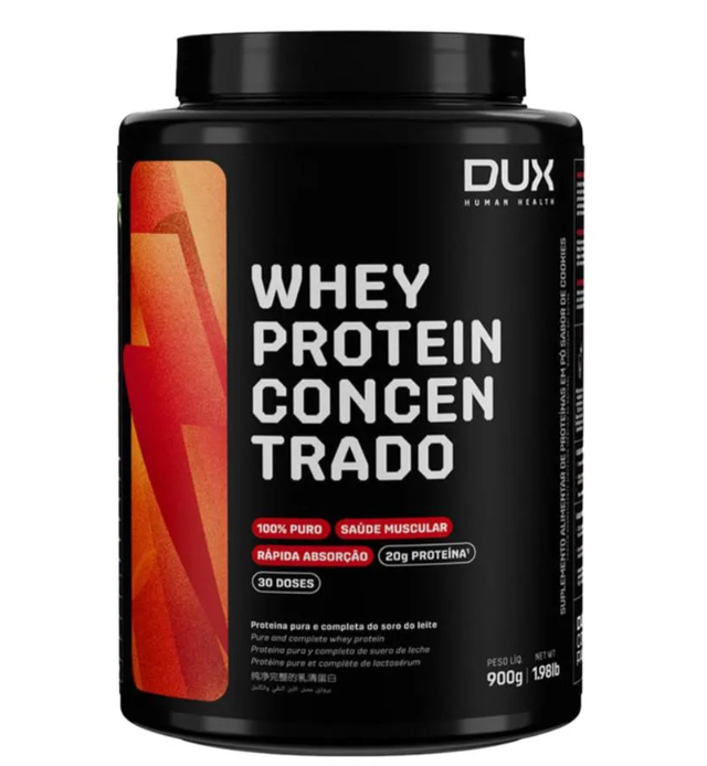 Whey Protein Concentrado DUX 900g Pote