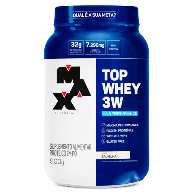 Whey Protein Top Whey 3W Performance Max Titanium 900g Pote
