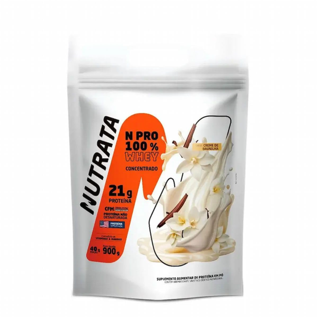 Whey Protein NPRO Nutrata 900g Refil