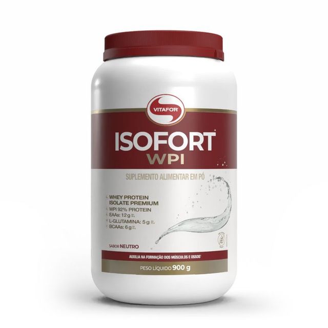 Whey Protein Isolado Isofort Vitafor 900g Pote
