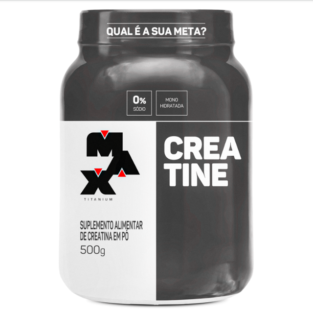 Creatina 100% Pura Max Titanium 500g